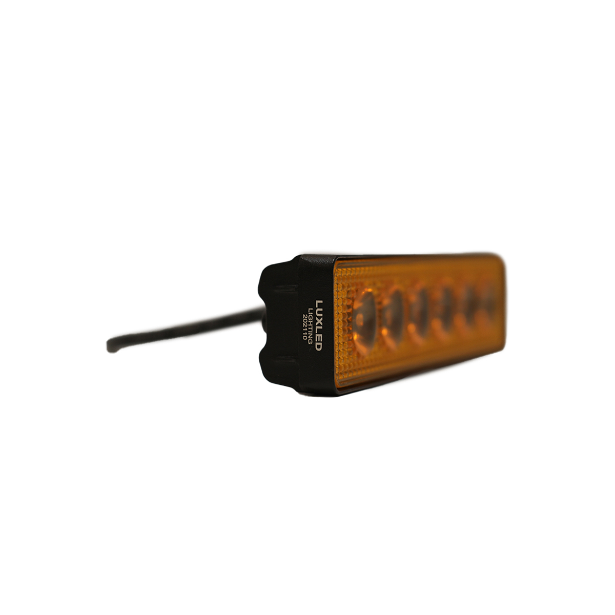 OFF ROAD FARO DE LED UNIVERSAL RECTANGULAR 18 WATTS (6 LED  3 WATTS) COLOR AMBAR 12V / 24V - HAZ DE LUZ SPOT - - 5