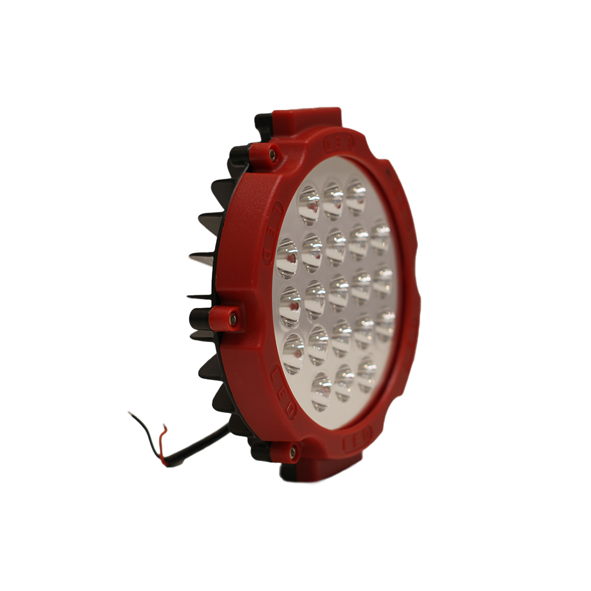 OFF ROAD FARO DE LED FARO LED REDONDO 21 LED 63W BASE ROJA LUZ BLANCA 17.5X4X17,5CM - 3