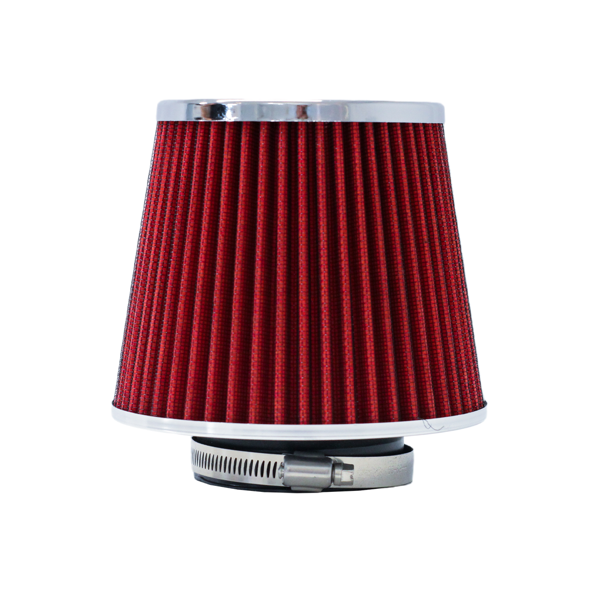FILTRO DE AIRE CONICO FILTRO DE AIRE CONICO COMPETICION 76MM ROJO UNIVERSAL - 3