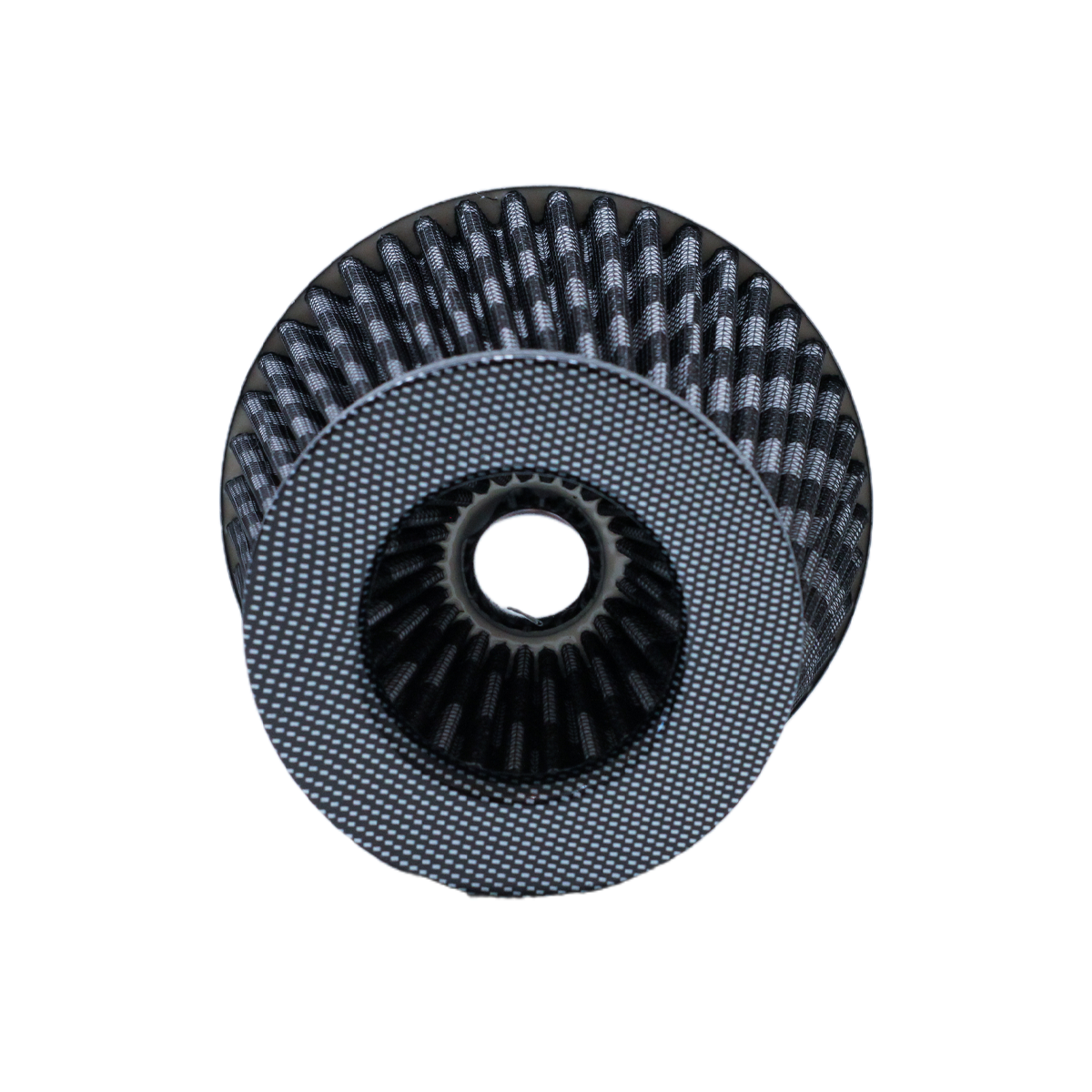 FILTRO DE AIRE CONICO FILTRO DE AIRE CONICO COMPETICION 63MM * 115MM GRIS Y CARBON TRAMA CUADRADA UNIVERSAL SUPERFICIE CONICA - 4