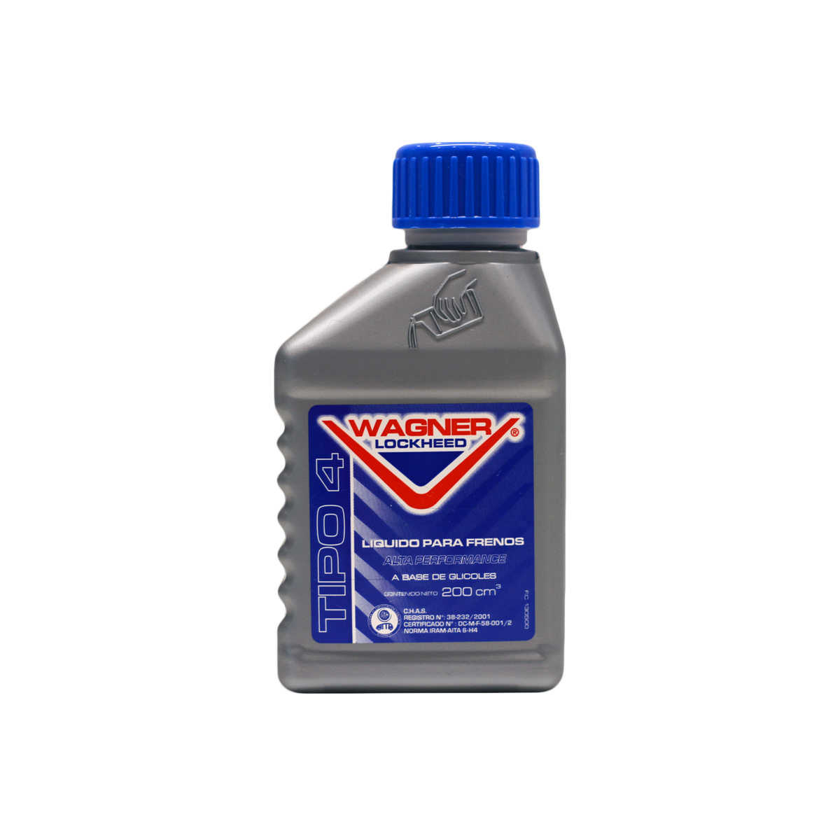 LIQUIDO PARA FRENOS TIPO 4 DOT 4 - ALTA PERFORMANCE 200CC. CANTIDAD POR CAJA MASTER 36