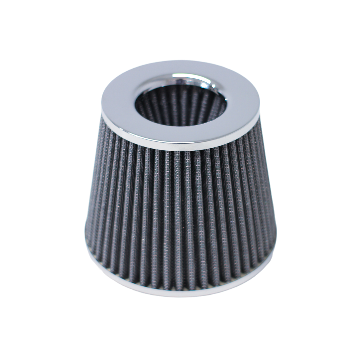 FILTRO DE AIRE CONICO FILTRO DE AIRE CONICO COMPETICION 63MM PLATEADO UNIVERSAL - 3