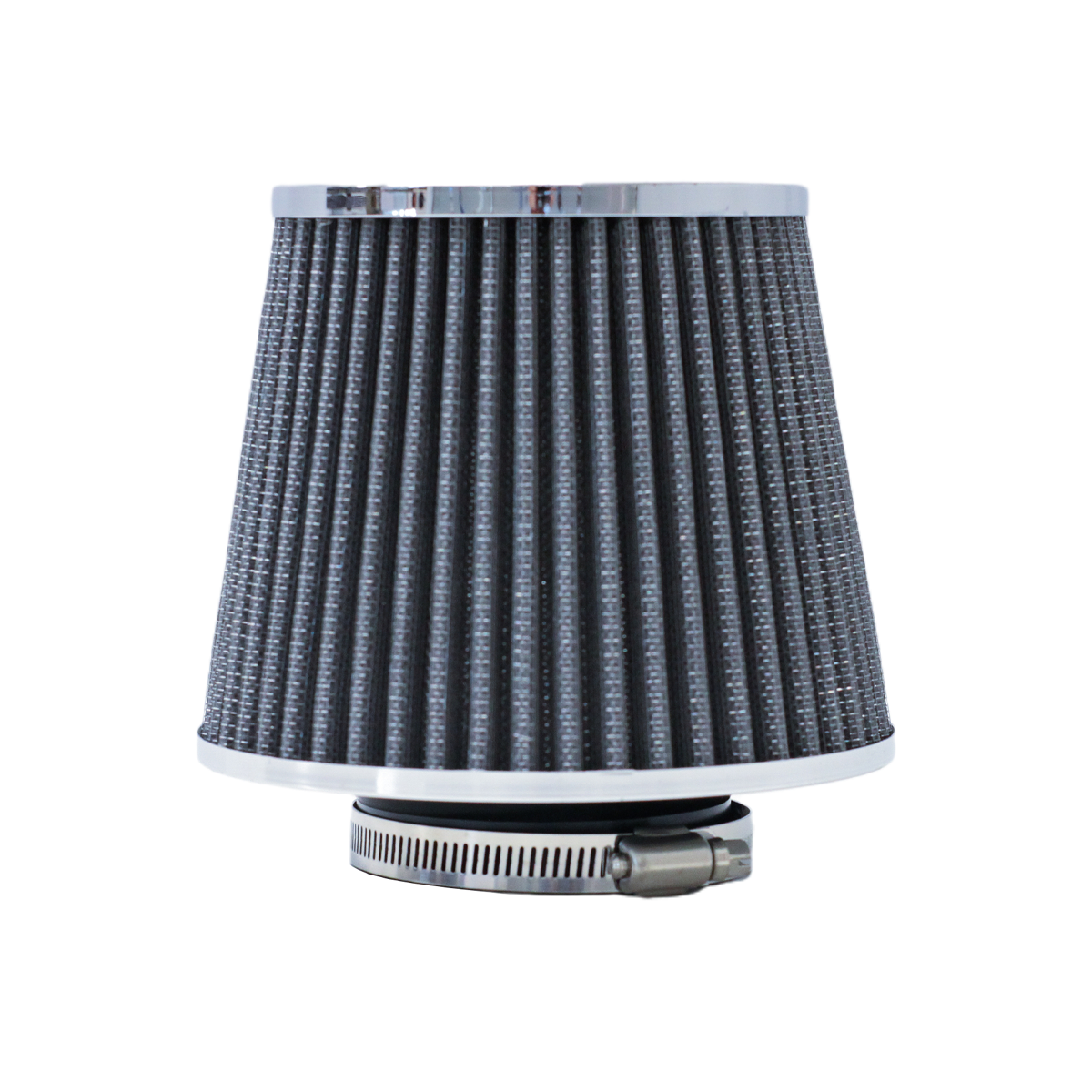 FILTRO DE AIRE CONICO FILTRO DE AIRE CONICO COMPETICION 63MM PLATEADO UNIVERSAL - 4