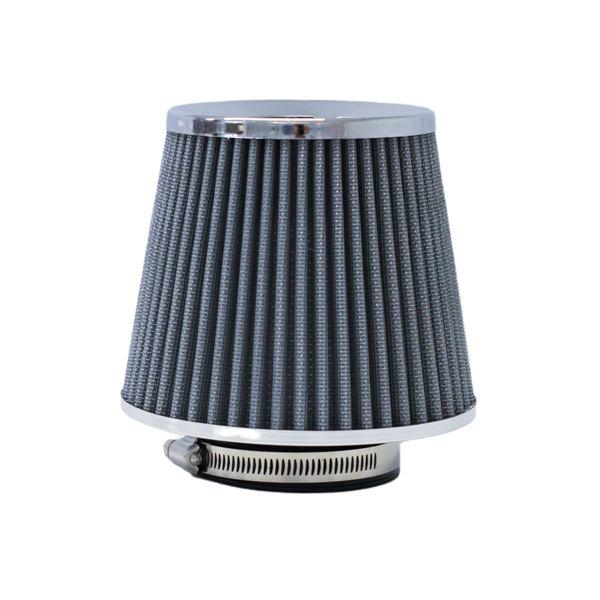 FILTRO DE AIRE CONICO FILTRO DE AIRE CONICO COMPETICION 63MM * 115MM PLATEADO UNIVERSAL SUPERFICIE RECTA - 4