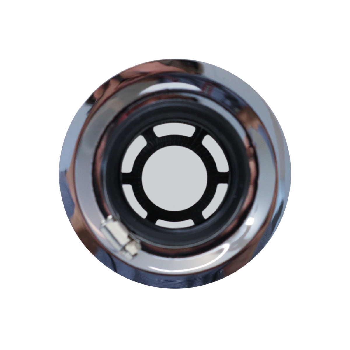 FILTRO DE AIRE CONICO FILTRO DE AIRE CONICO COMPETICION 76MM PLATEADO UNIVERSAL - 10
