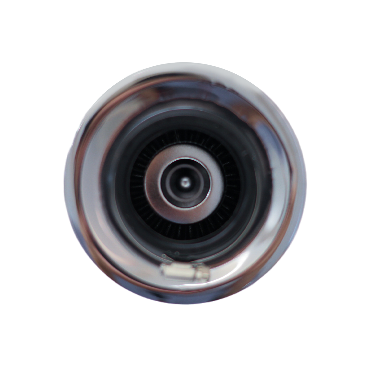 FILTRO DE AIRE CONICO FILTRO DE AIRE CONICO COMPETICION 76MM PLATEADO UNIVERSAL - 10