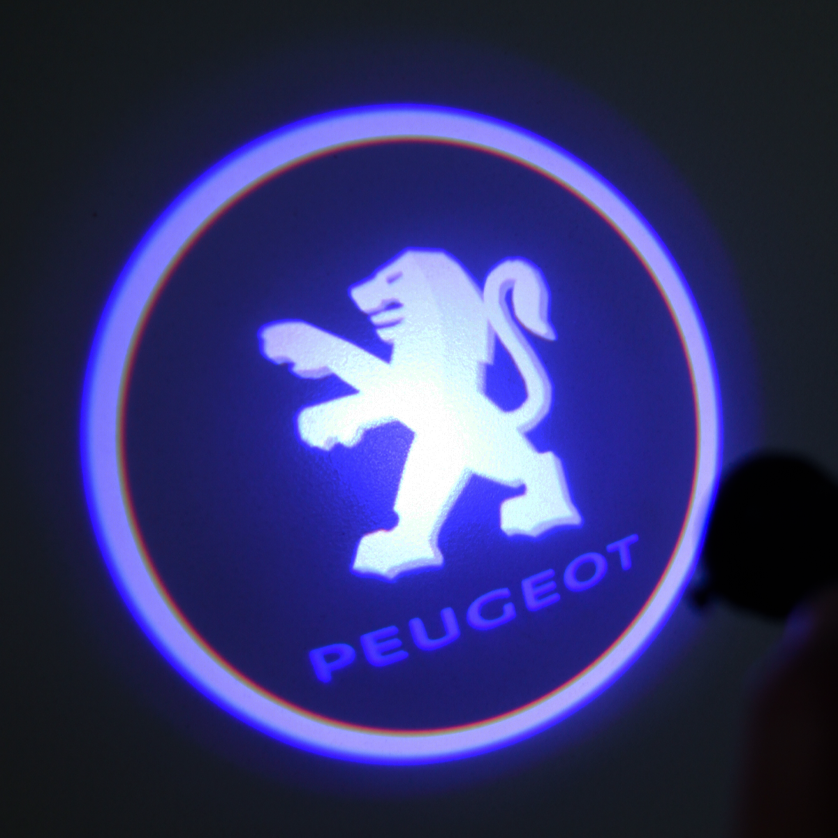 LUZ DE CORTESIA MODULO LED COB DE CORTESIACON LOGO PEUGEOT - 7