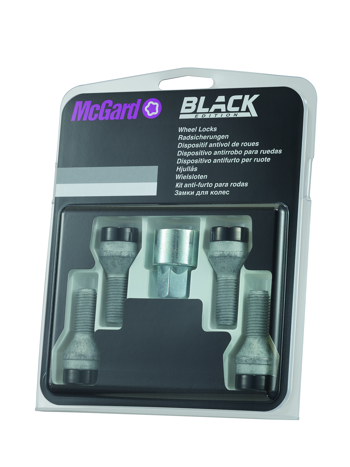 BULON / TUERCA ANTIRROBO KIT ANTIRROBO ORIGINAL NEGRO FIAT / JEEP / CITROEN / PEUGEOT (CHAPA) - 2