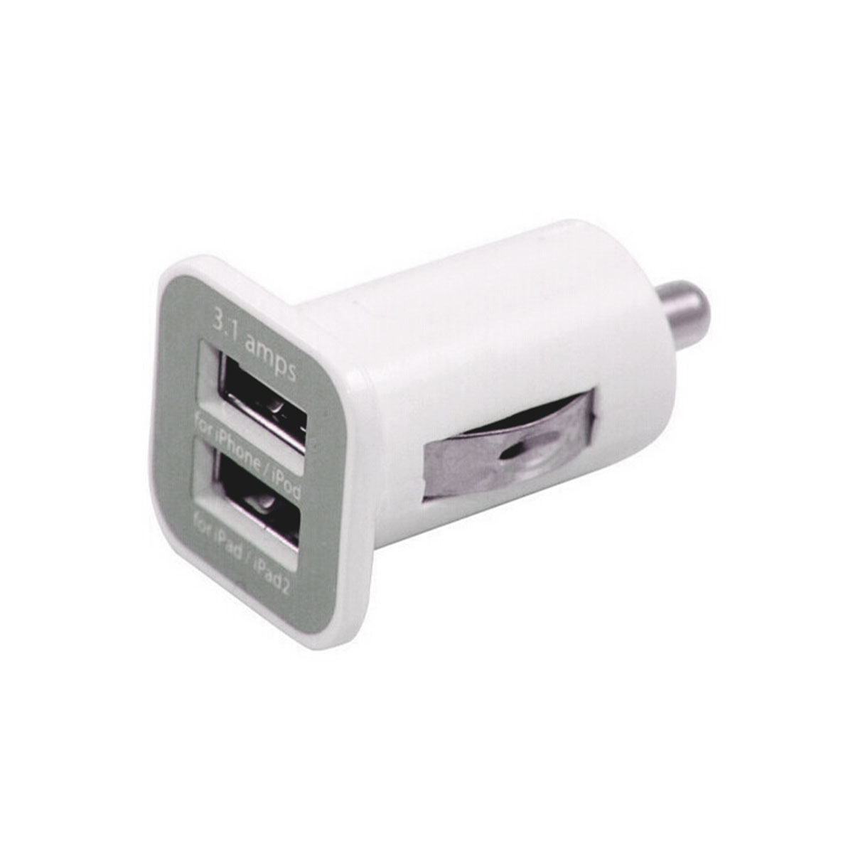 ACCESORIO PARA CELULAR CARGADOR DOBLE USB 12V / 24V OUTPUT 5V 3100MA BLANCO - 3