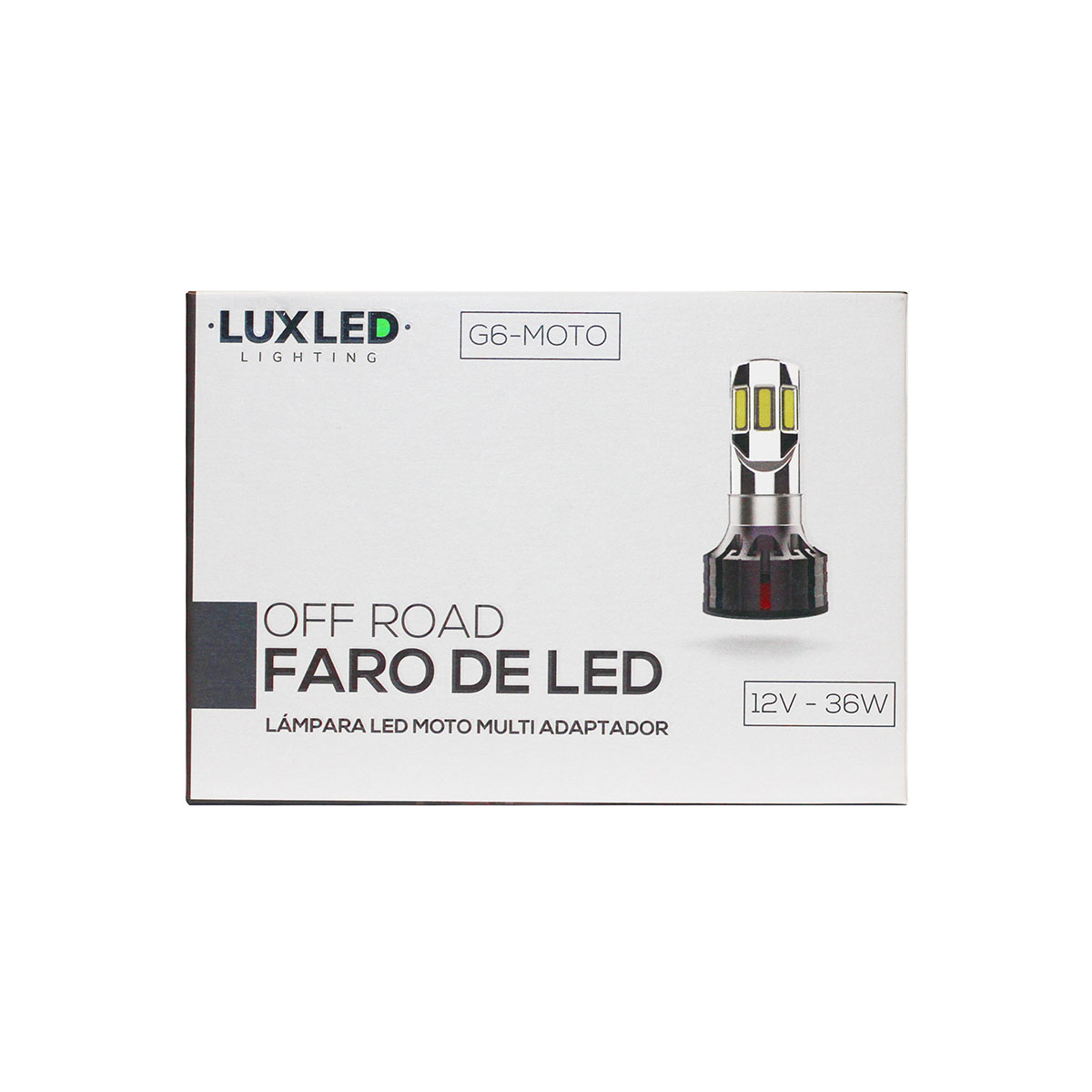 OFF ROAD KIT DE LED MOTO LAMPARA LED MOTO MULTI ADAPTADOR 12V 36W 22000 LUX CANTIDAD POR CAJA MASTER 50 - 4