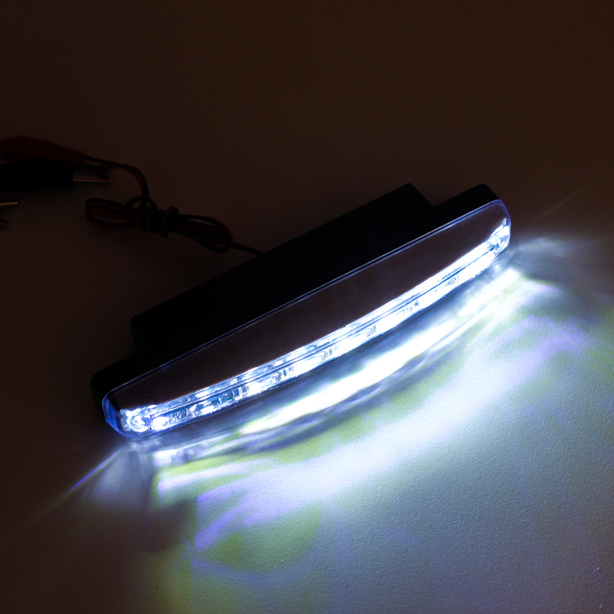 OFF ROAD JUEGO DE FAROS DE LED AUXILIARES UNIVERSAL RECTANGULAR - 5 LED SMD 5050 EN CADA FARO - COLOR BLANCO 12V. - 5
