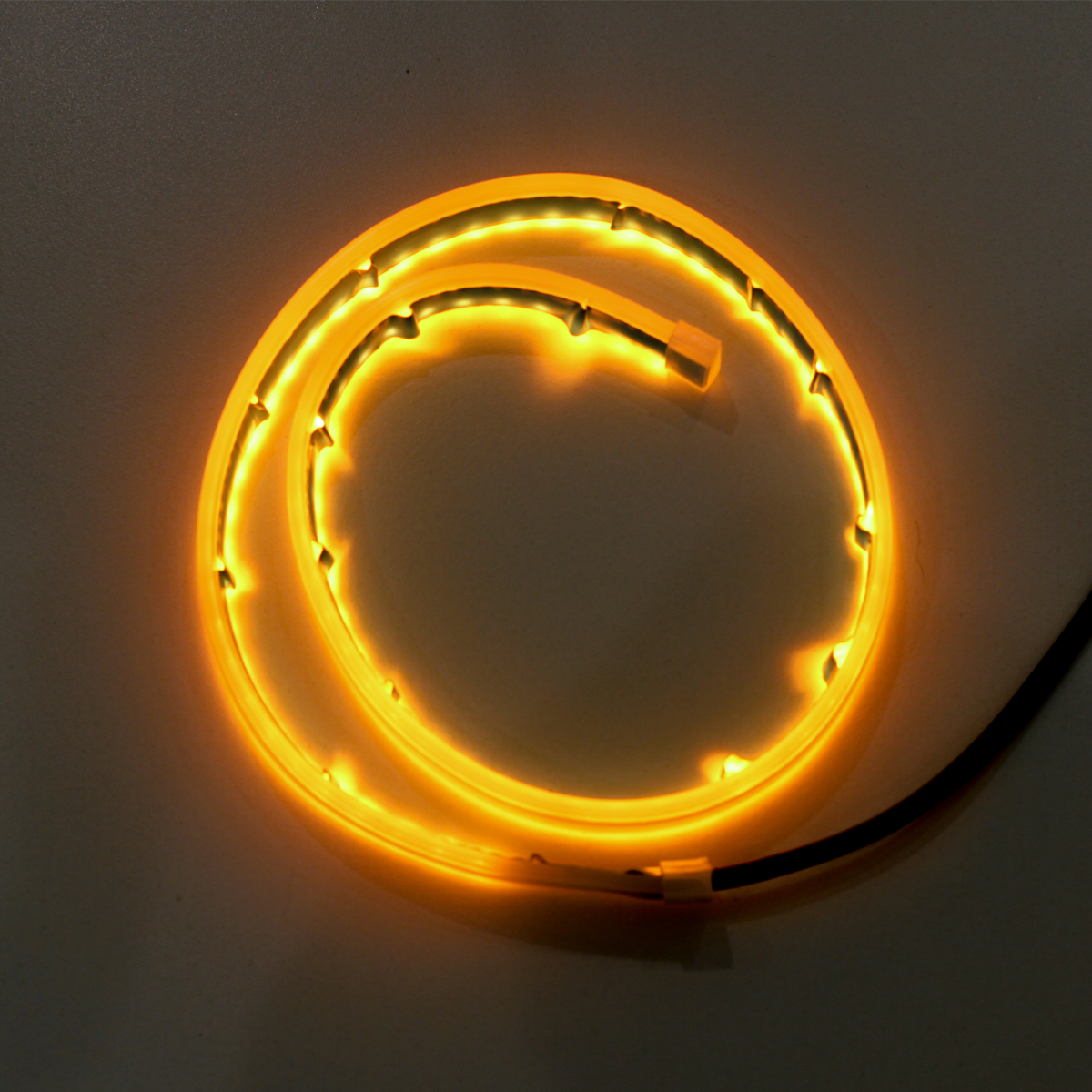 JUEGO DE TIRAS DE LED DRL JUEGO (2 UNIDADES) DE TIRAS DE LED DRL / DRL FLEXIBLE BLANCA Y AMBAR (BALIZA INTERMITENTE) 30CM - 8