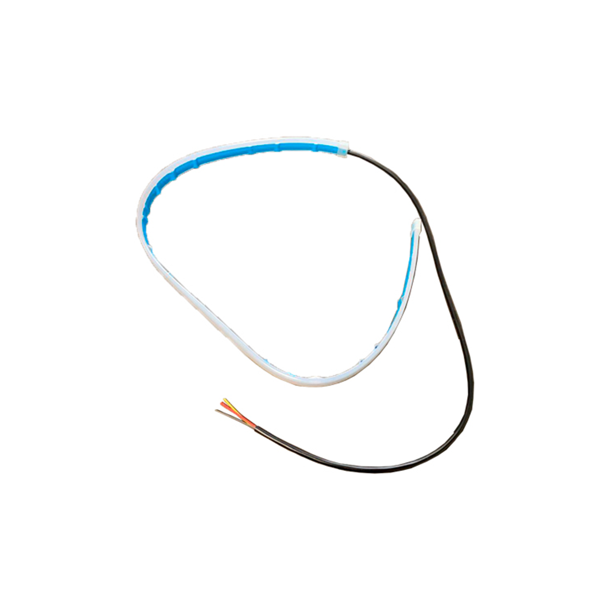 JUEGO DE TIRAS DE LED DRL JUEGO (2 UNIDADES) DE TIRAS DE LED DRL / DRL FLEXIBLE BLANCA Y AMBAR (BALIZA INTERMITENTE) 60CM - 4