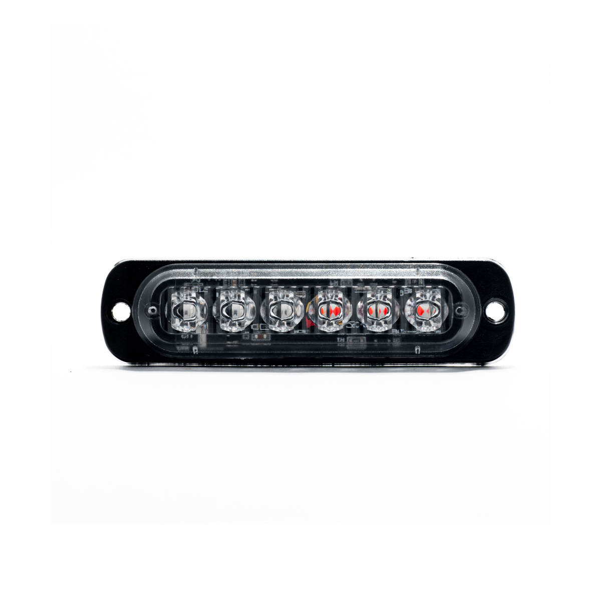 OFF ROAD FARO DE LED UNIVERSAL 12V - 6 LED CHAT PARA PARRILLA / PARAGOLPE CON LUZ DESTELLANTE AZUL Y ROJA - 8