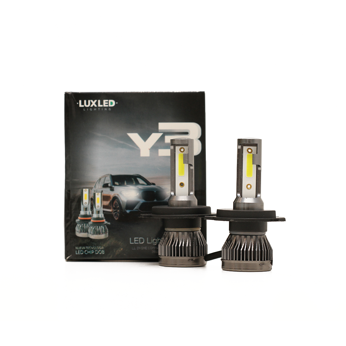 OFF ROAD KIT DE LED Y3 ULTRA SLIM  SIN COOLER H4 ULTRA SLIM 22000LM CHIP COB 12V SIN COOLER CANTIDAD POR CAJA MASTER 100