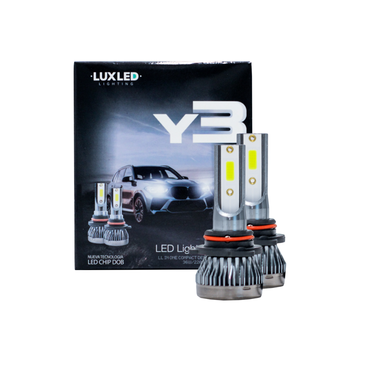 OFF ROAD KIT DE LED Y3 ULTRA SLIM  SIN COOLER 9006 ULTRA SLIM 22000LM CHIP COB 12V SIN COOLER CANTIDAD POR CAJA MASTER 100