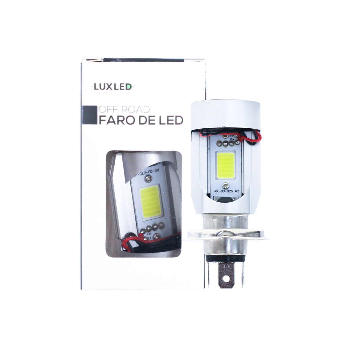 LAMPARA LED LAMPARA H4 LED BLANCO, CON OJO DE ANGEL AZUL
USO RECOMENDADO 12V 30 WATTS