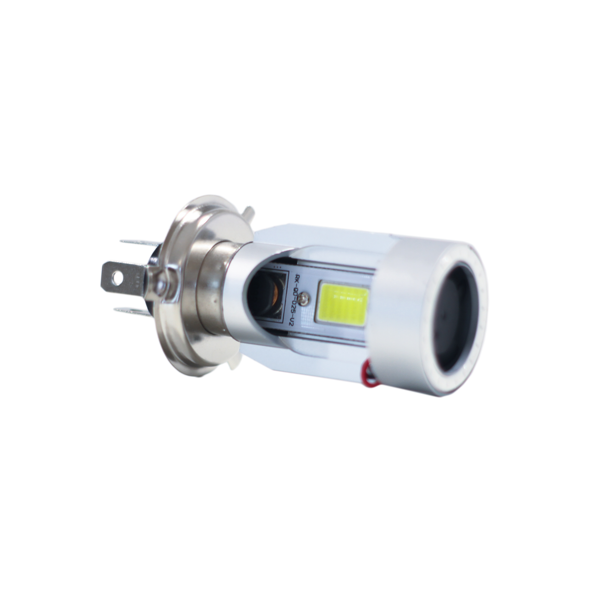 LAMPARA LED LAMPARA H4 LED BLANCO, CON OJO DE ANGEL AZUL
USO RECOMENDADO 12V 30 WATTS - 8