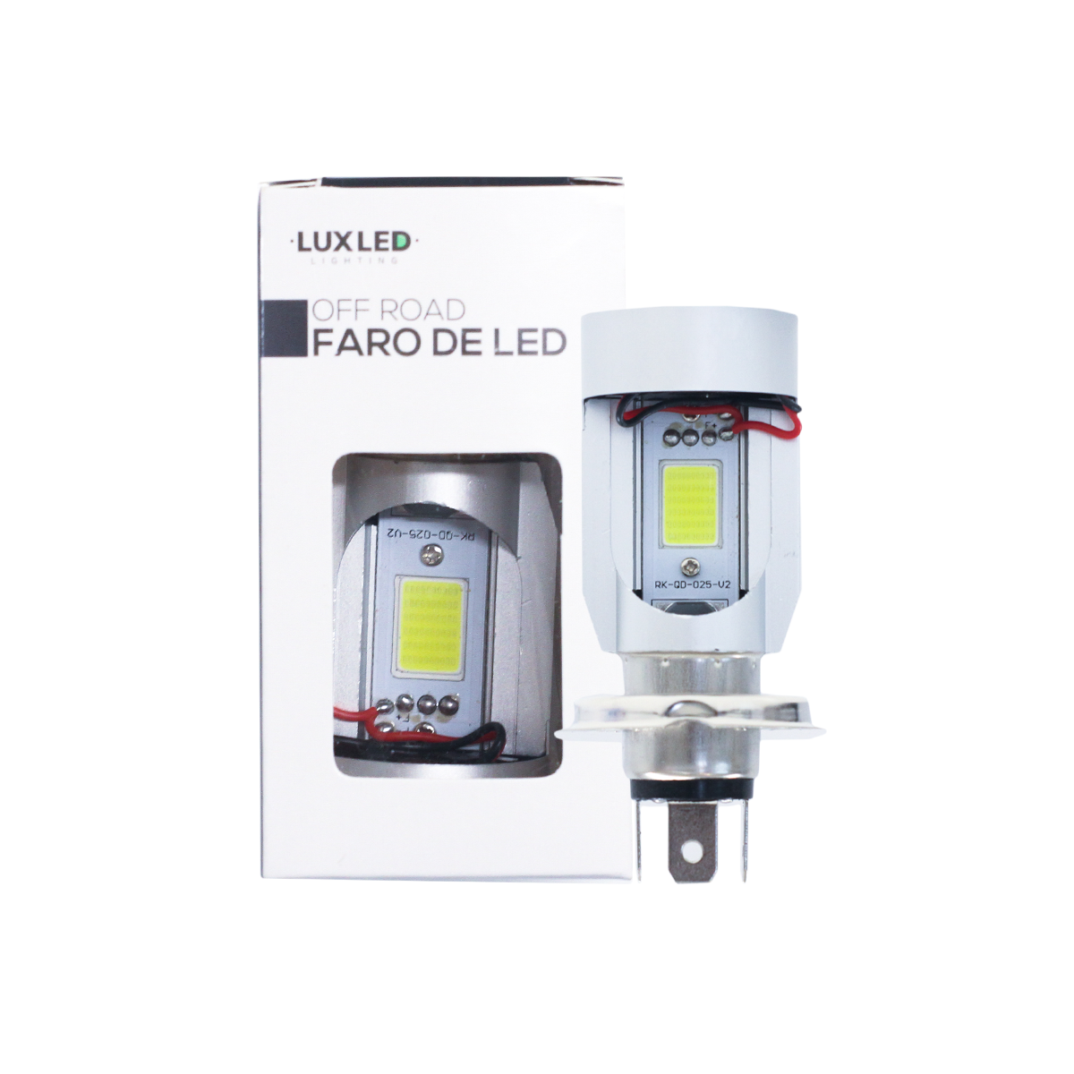 LAMPARA LED LAMPARA H4 LED BLANCO, CON OJO DE ANGEL ROJO USO RECOMENDADO 12V 30 WATTS