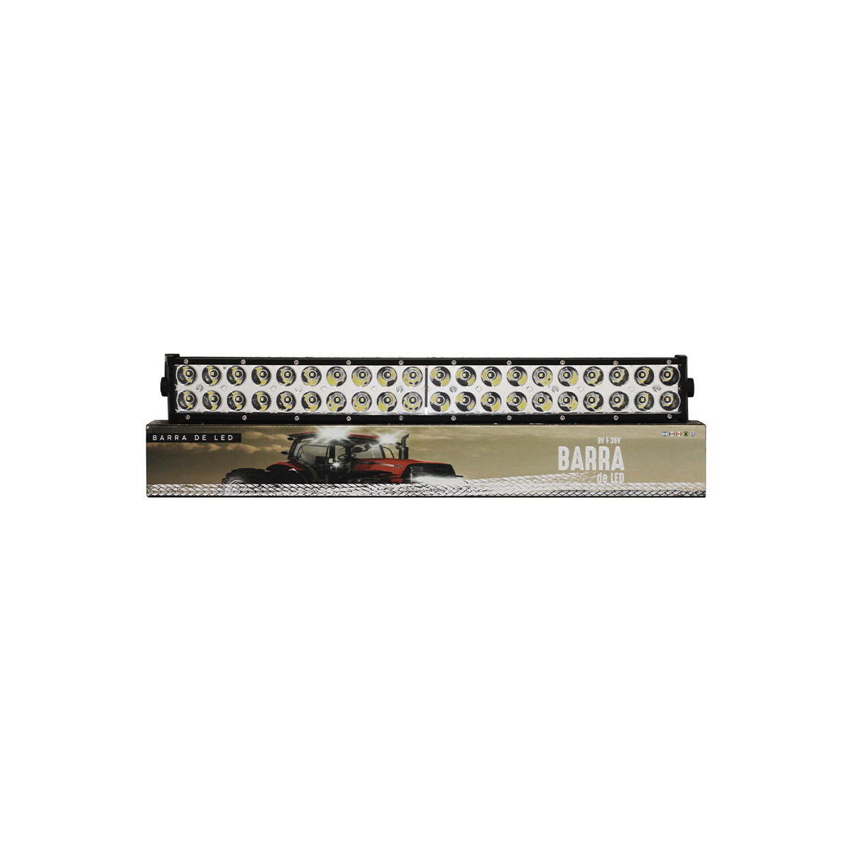 OFF ROAD BARRA DE LED EPISTAR CURVA BARRA CURVA DE 40 LED 120 WATTS - EPISTAR ( 63 CM DE LARGO) -  CARCAZA DE ALUMINIO - HAZ DE LUZ SPOT (CODIGO ANTERIOR: CURV120EPI) - 3