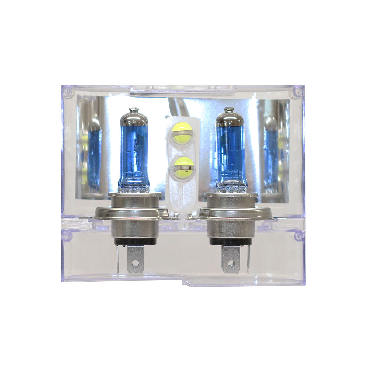 LAMPARA HALOGENA SKY LINE CANBUS KIT H4 12V 60/55 SKY LINE X 2 + 2 LED T10 CANBUS AZUL FRIO  (CODIGO ANTERIOR: K12342SK) - 2