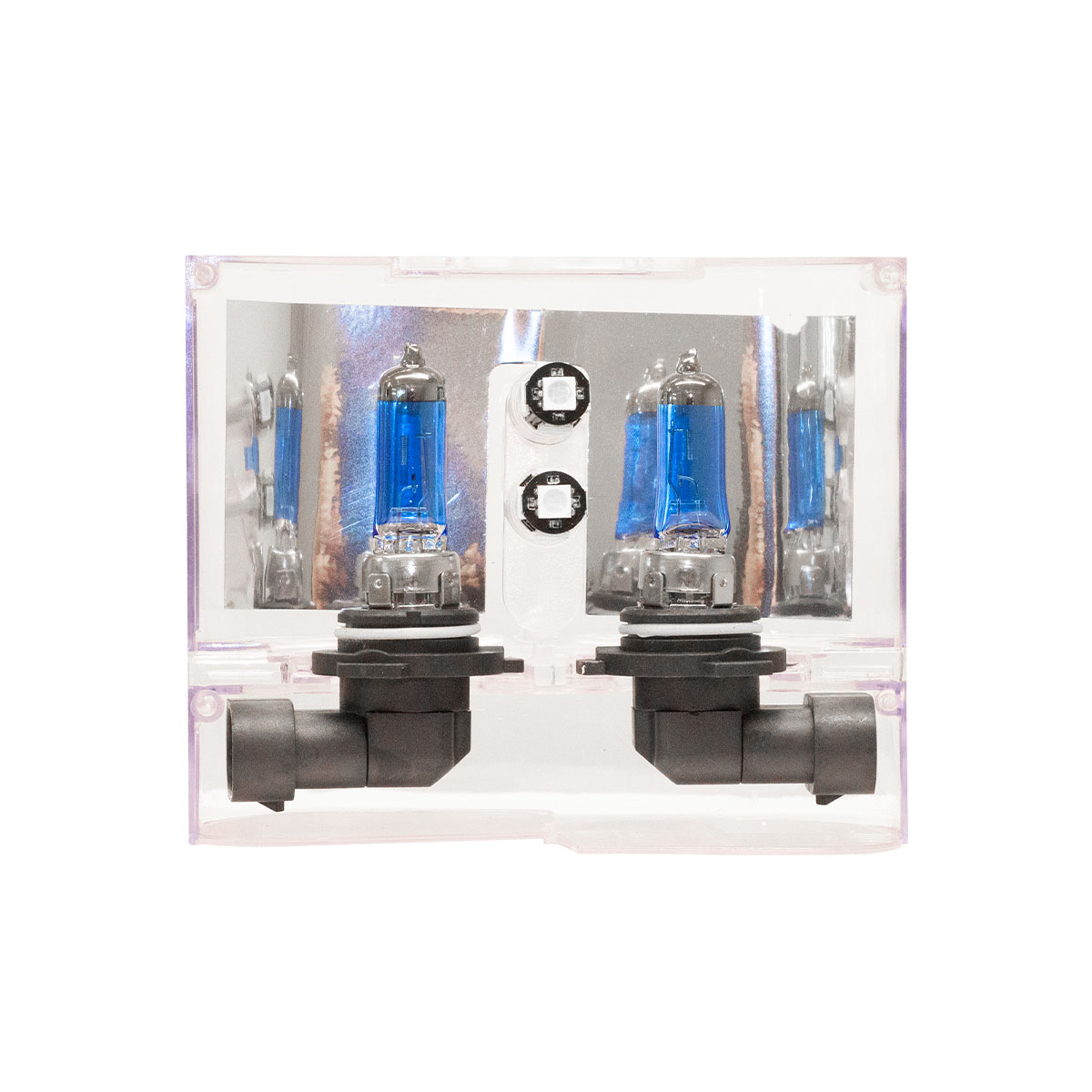 LAMPARA HALOGENA SKY LINE CANBUS KIT 9006 12V 55W SKY LINE X 2 + 2 LED T10 CANBUS AZUL FRIO  (CODIGO ANTERIOR: K9006SK)