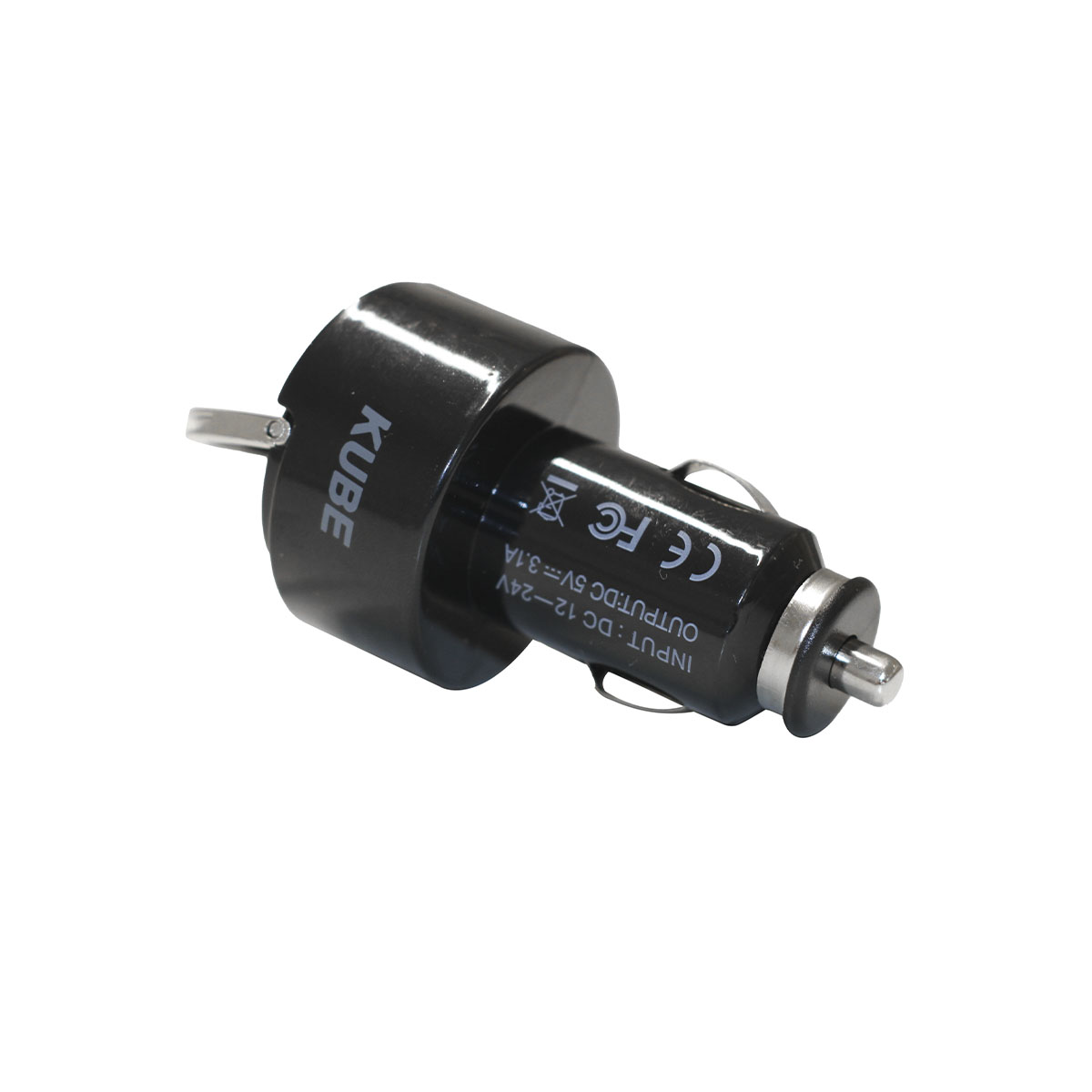 ACCESORIO PARA CELULAR CARGADOR DOBLE USB 12V / 24V OUTPUT 5V 3100MA NEGRO - 5