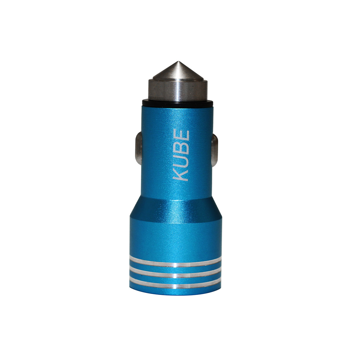 ACCESORIO PARA CELULAR CARGADOR DOBLE USB + ENCENDEDOR DE ZINC CON BASE MARTILLO METALICA 12V / 24V OUTPUT 5V 4200 MA AZUL - 2