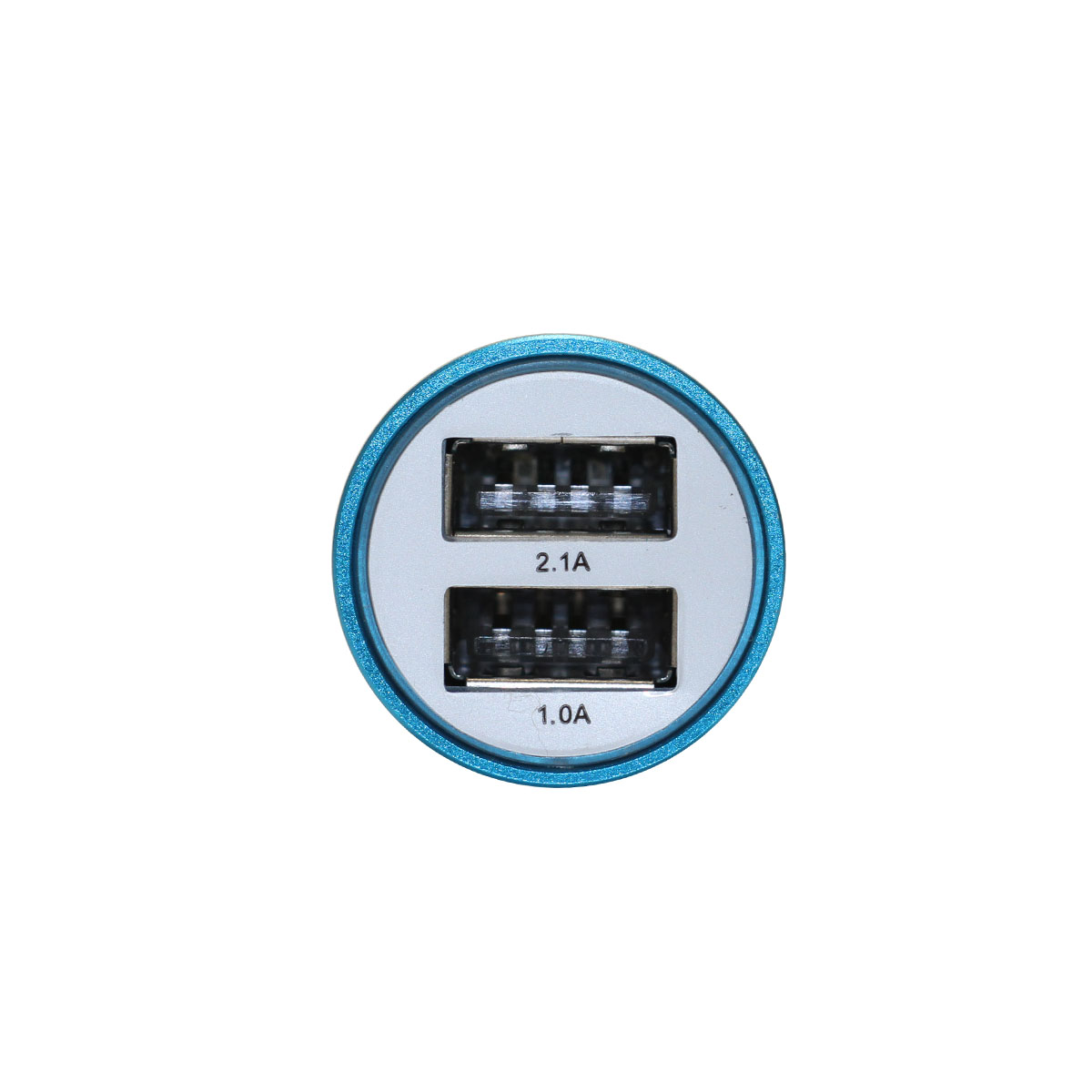 ACCESORIO PARA CELULAR CARGADOR DOBLE USB + ENCENDEDOR DE ZINC CON BASE MARTILLO METALICA 12V / 24V OUTPUT 5V 4200 MA AZUL - 4