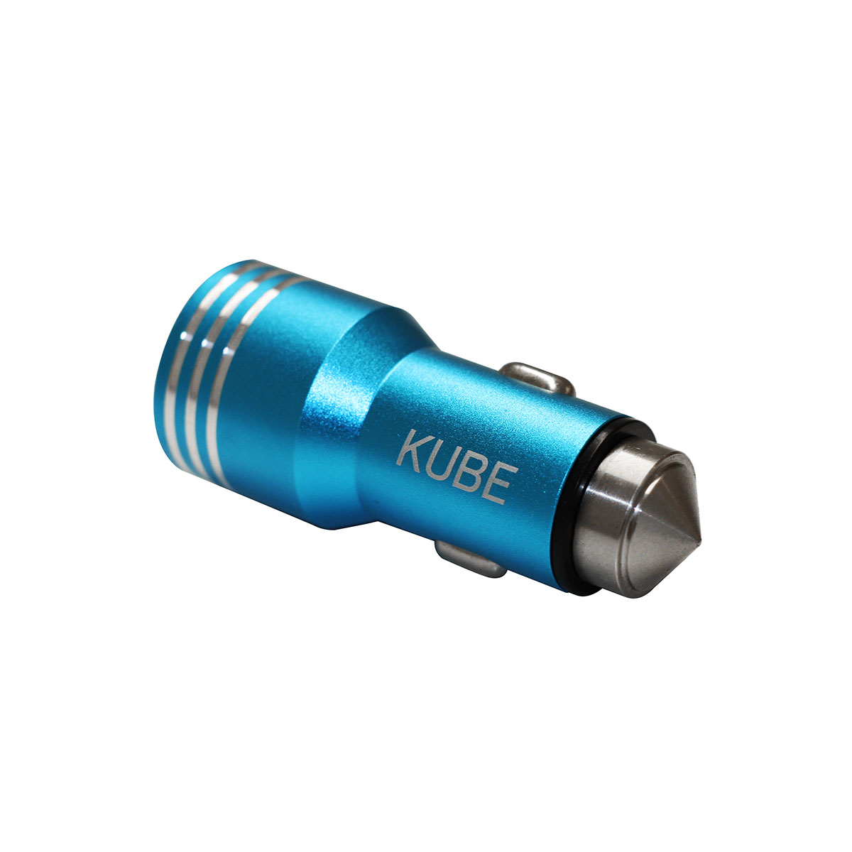 ACCESORIO PARA CELULAR CARGADOR DOBLE USB + ENCENDEDOR DE ZINC CON BASE MARTILLO METALICA 12V / 24V OUTPUT 5V 4200 MA AZUL - 5