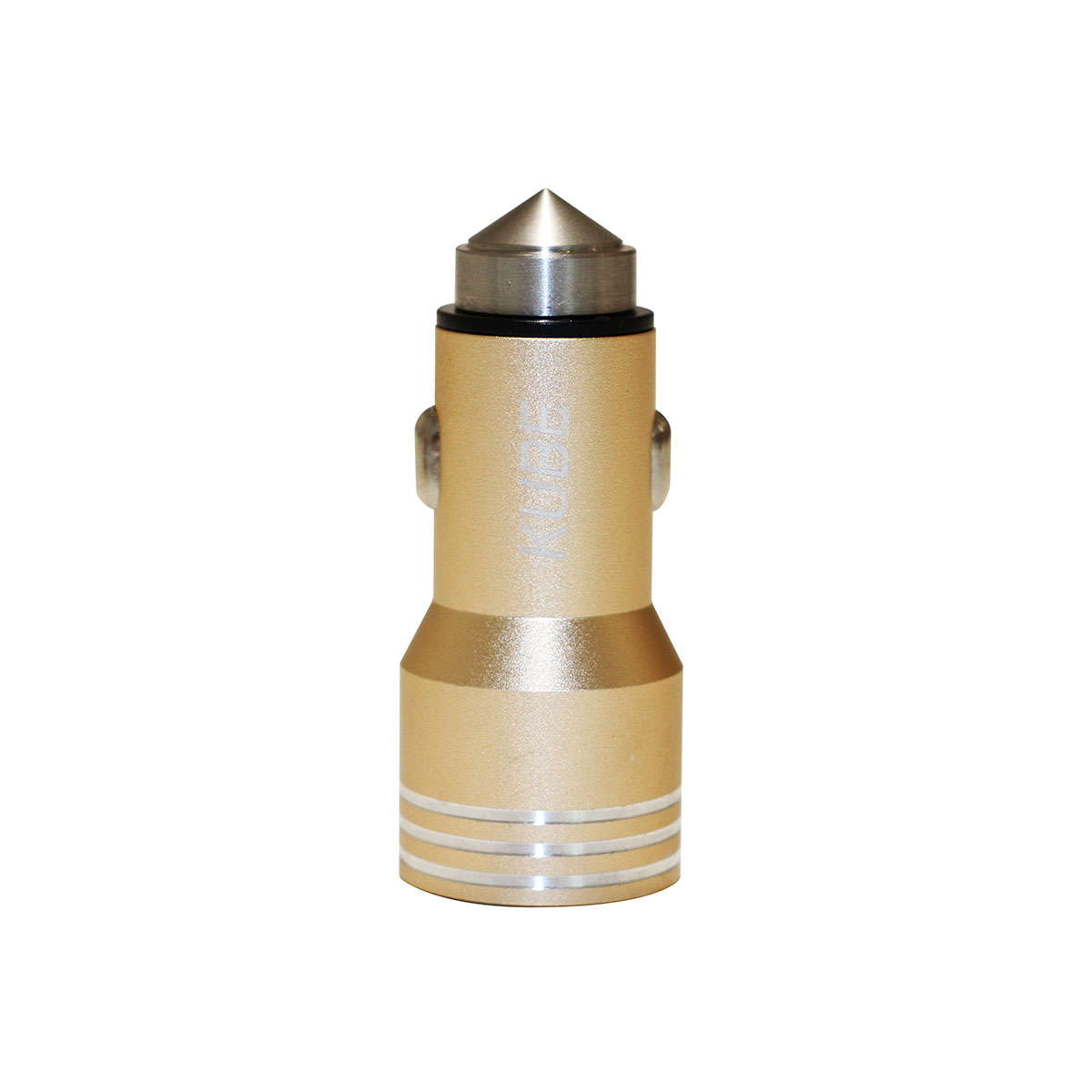 ACCESORIO PARA CELULAR CARGADOR DOBLE USB + ENCENDEDOR DE ZINC CON BASE MARTILLO METALICA 12V / 24V OUTPUT 5V 4200 MA DORADO - 3