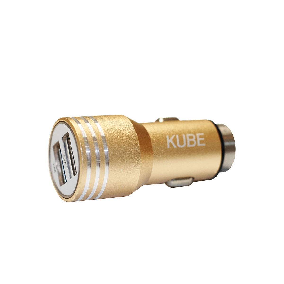 ACCESORIO PARA CELULAR CARGADOR DOBLE USB + ENCENDEDOR DE ZINC CON BASE MARTILLO METALICA 12V / 24V OUTPUT 5V 4200 MA DORADO - 4