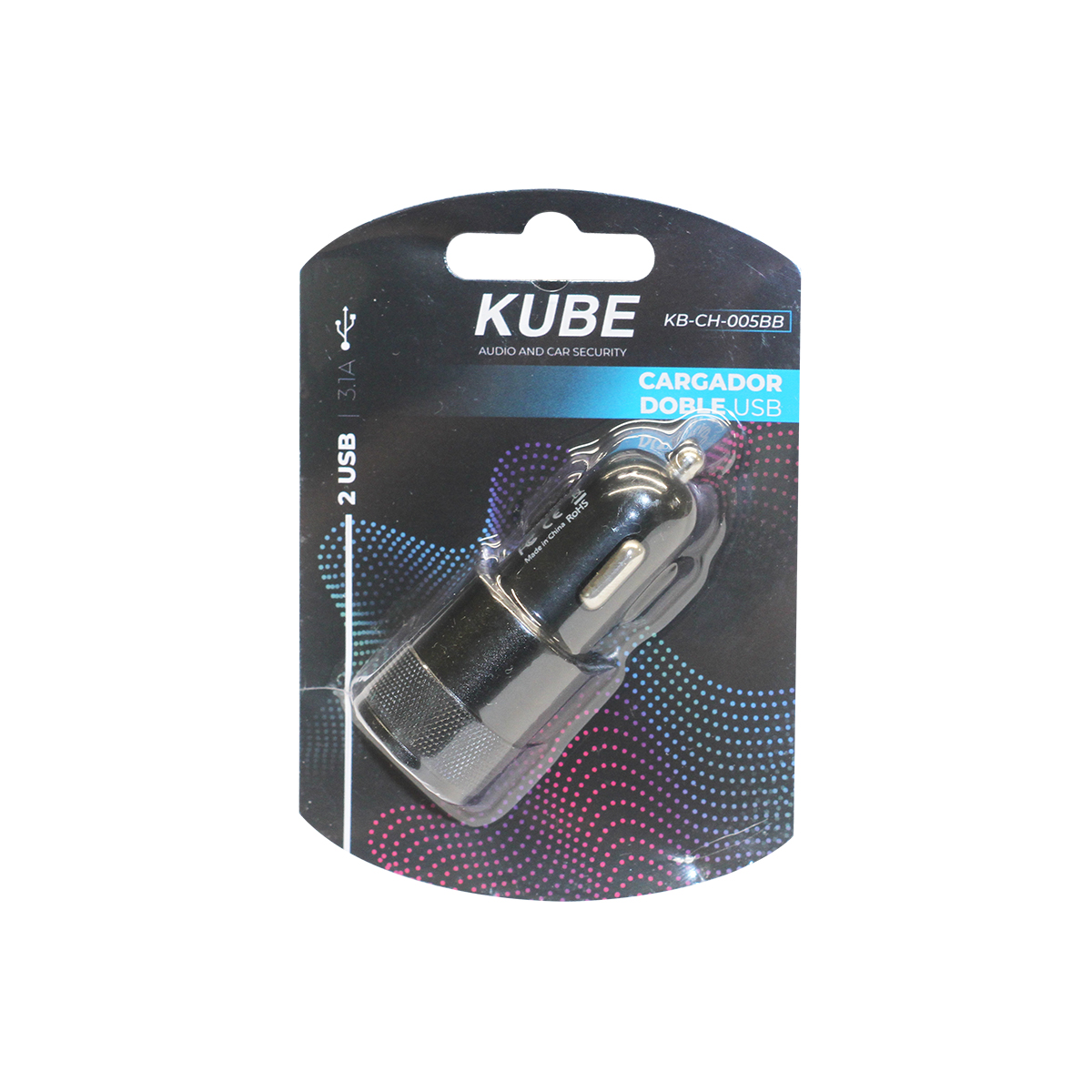 ACCESORIO PARA CELULAR CARGADOR CUADRUPLE USB CON ENCHUFE A TOMA 12V / 24V 3.11 CON INDICIADO DE LED AZUL COLOR NEGRO - 7