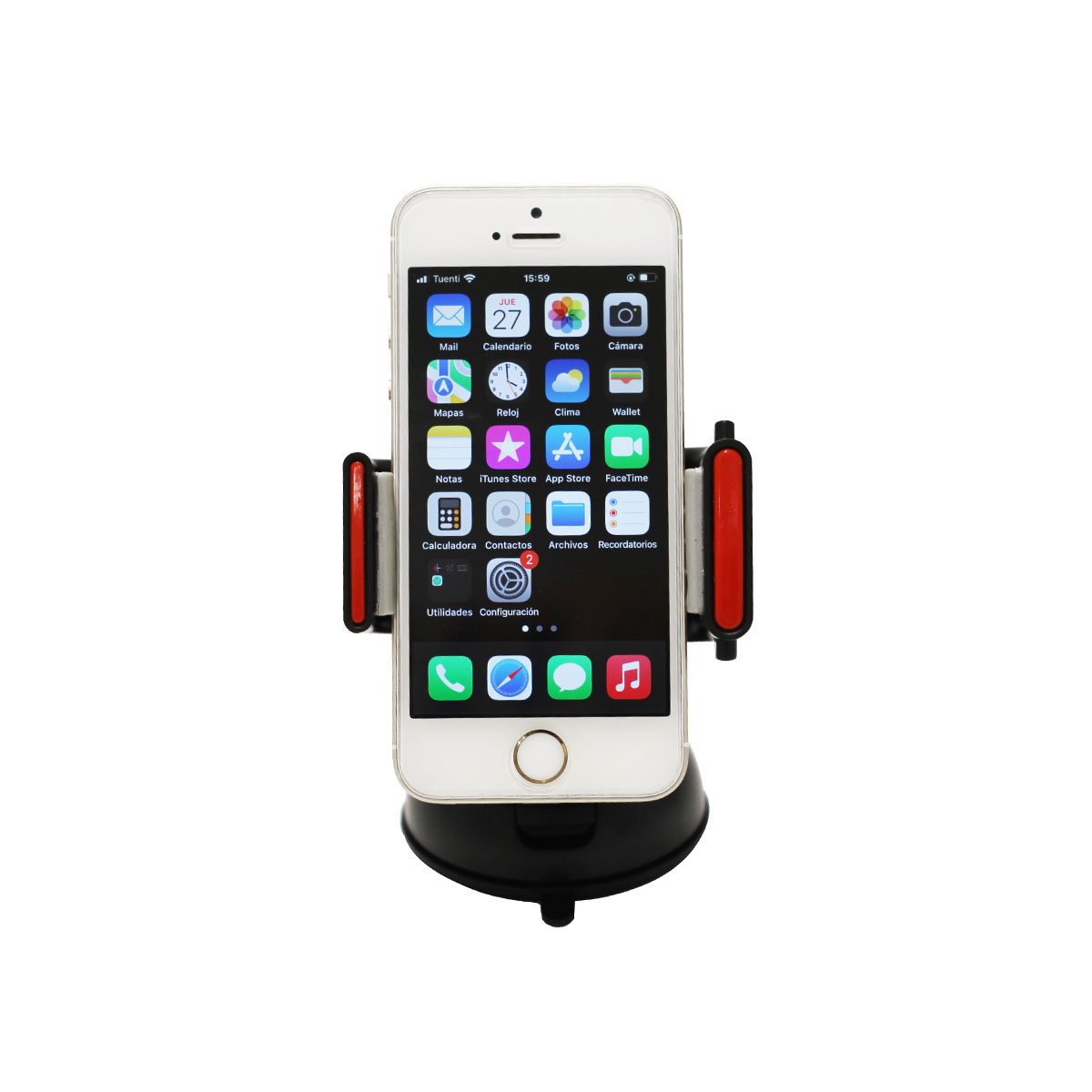 ACCESORIO PARA CELULAR SOPORTE DE CELULAR / GPS NEGRO - 4