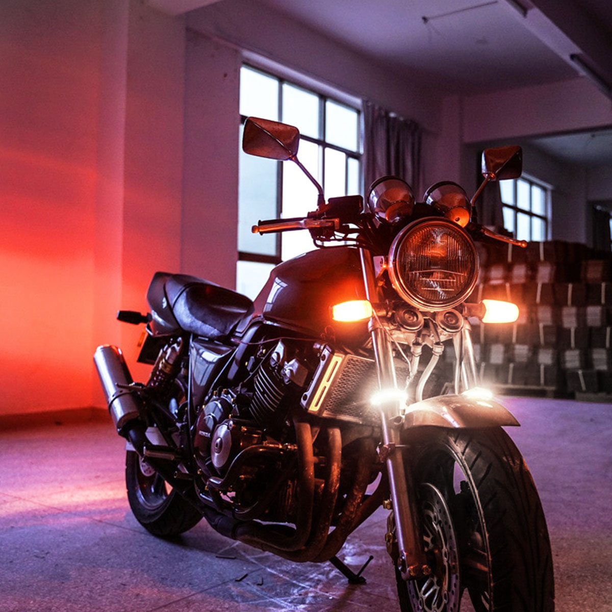 ANILLOS LED ANILLOS PARA SUSPENSOR DE MOTO BLANCO ESTANDAR - 4