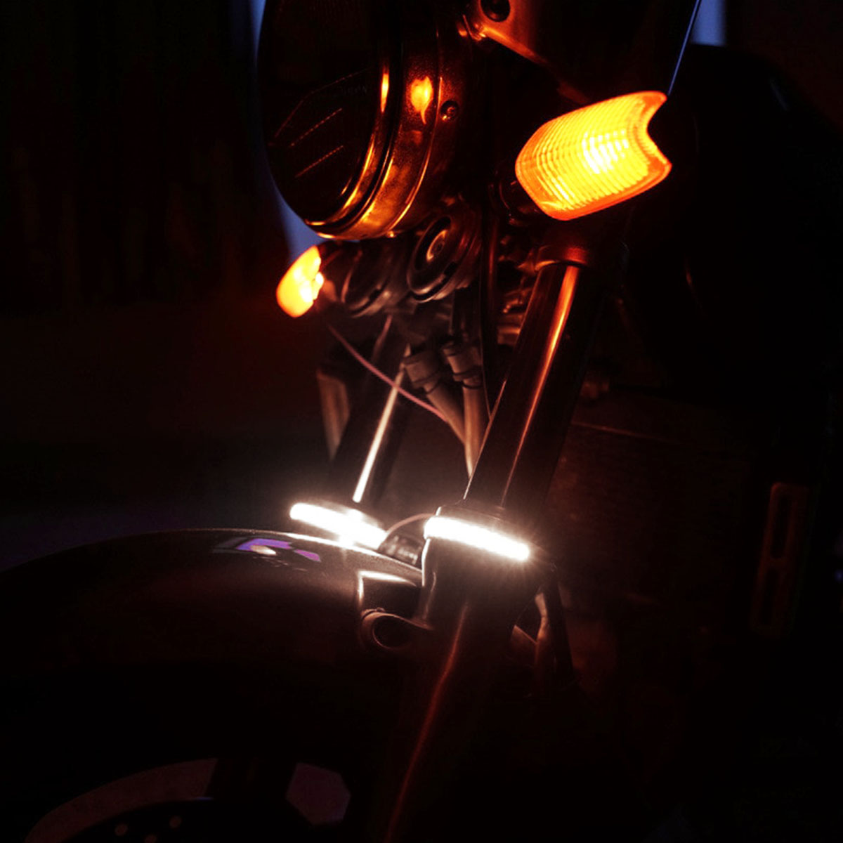 ANILLOS LED ANILLOS PARA SUSPENSOR DE MOTO BLANCO ESTANDAR - 7