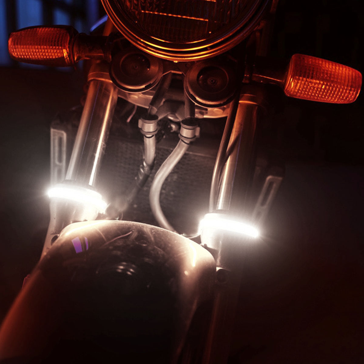 ANILLOS LED ANILLOS PARA SUSPENSOR DE MOTO BLANCO ESTANDAR - 10