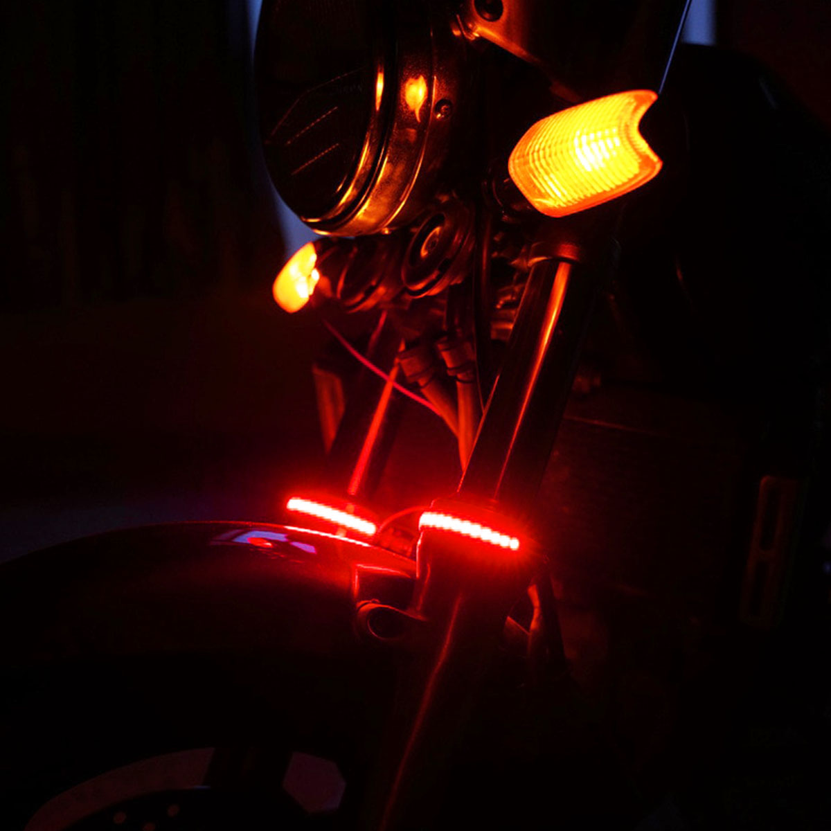 ANILLOS LED ANILLOS PARA SUSPENSOR DE MOTO ROJO ESTANDAR - 10