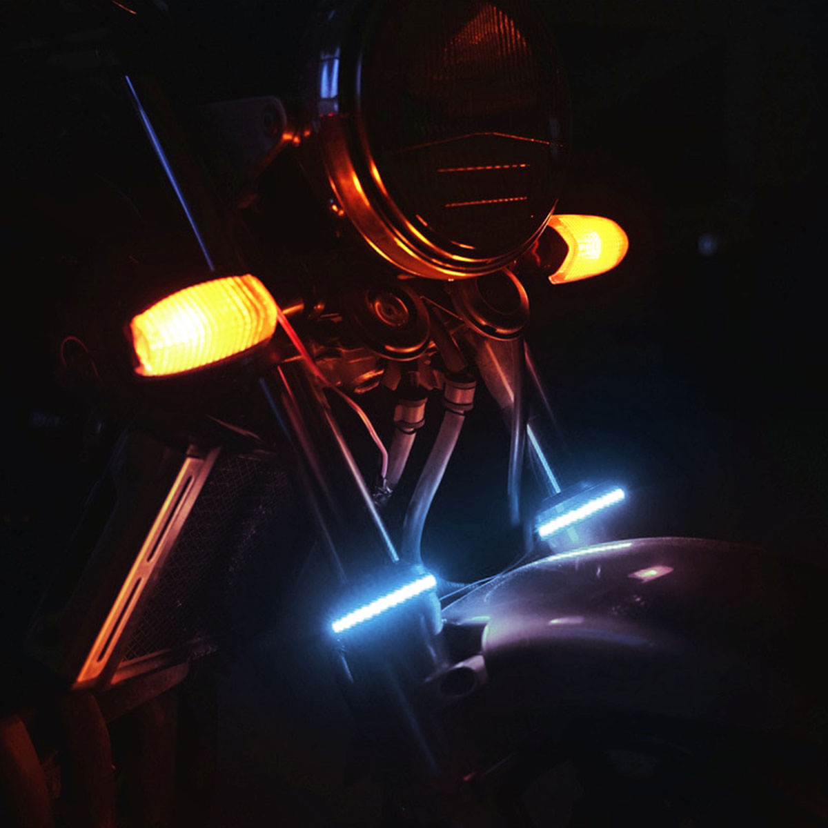 ANILLOS LED ANILLOS PARA SUSPENSOR DE MOTO AZUL ESTANDAR - 5