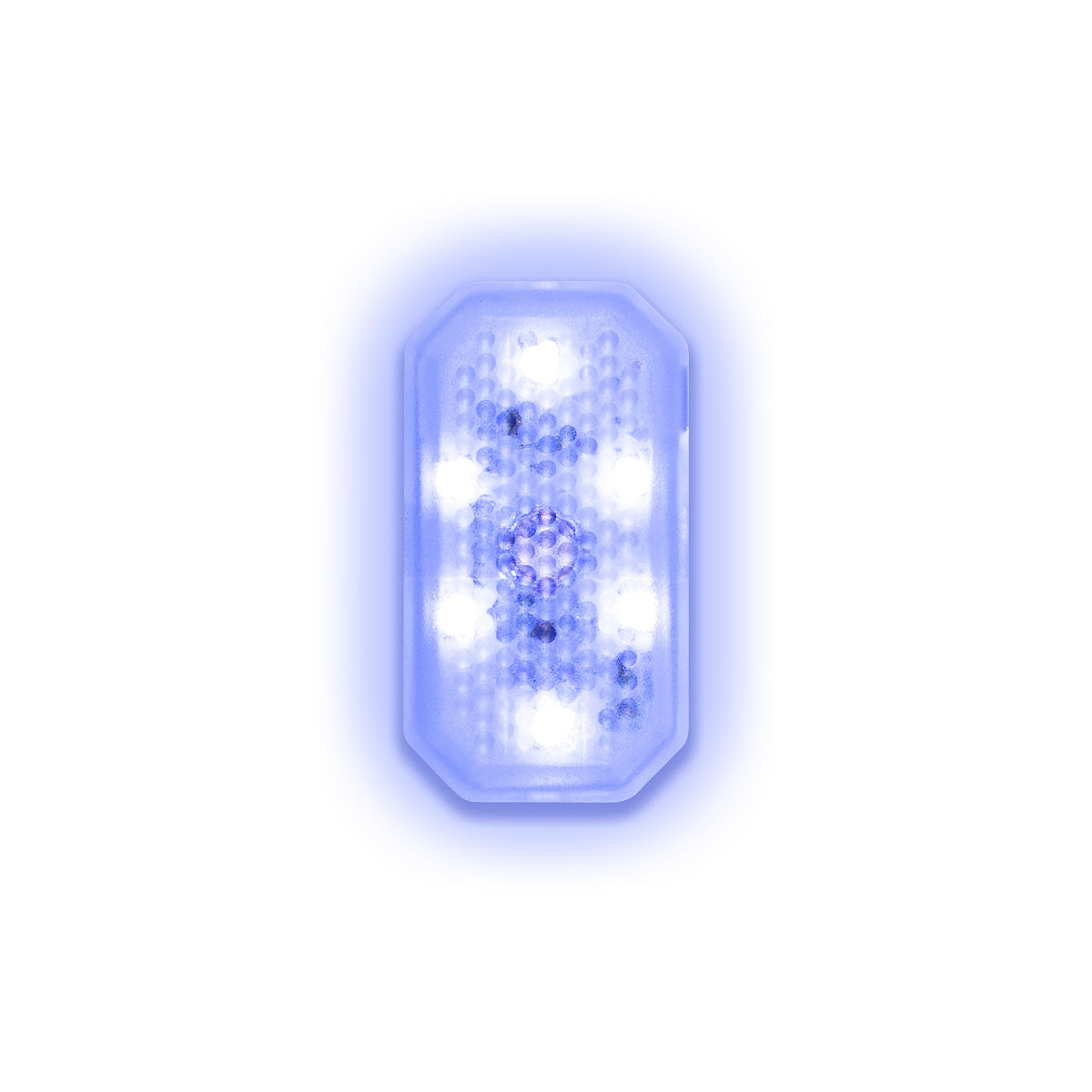 PLAFON LED CREE RECARGABLE USB 6 LED CREE AUTOADHESIVO COLOR AZUL - 5