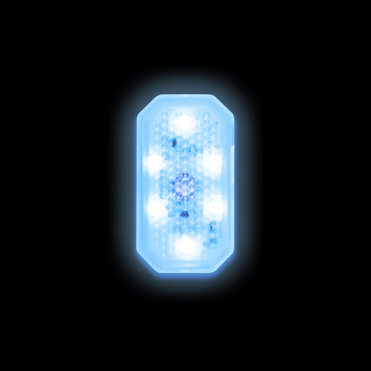PLAFON LED CREE RECARGABLE USB 6 LED CREE AUTOADHESIVO COLOR AZUL FRIO - 3