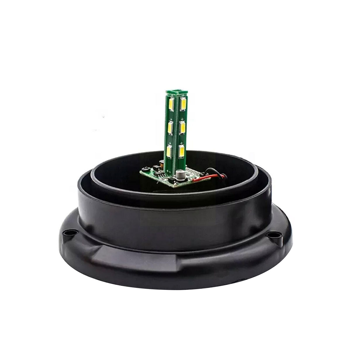 BALIZA GIRATORIA LED BALIZA DESTELLANTE LED 12V - 24V COLOR AMBAR CON CONEXION A TOMA 12V CANTIDAD POR CAJA MASTER 30 - 8