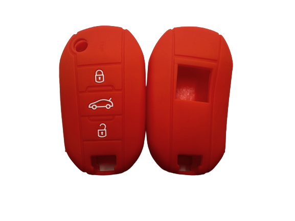 CUBRE LLAVE DE SILICONA PEUGEOT 208 RED