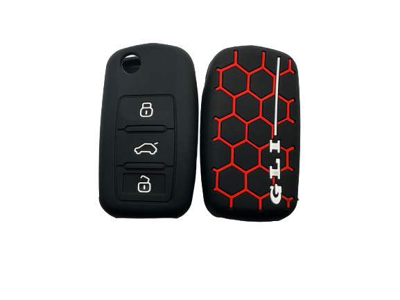 CUBRE LLAVE DE SILICONA VW GTI GOLF BLACK