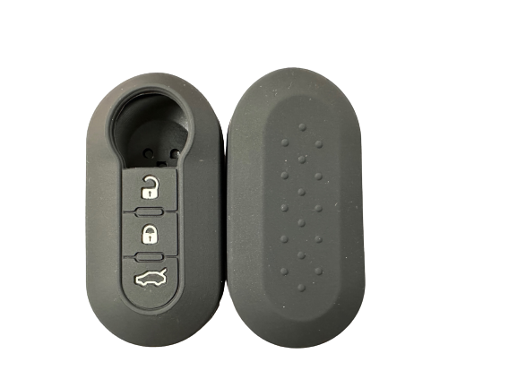CUBRE LLAVE DE SILICONA FIAT 500 DOBLO- GRAN SIENA - BRAVO - PALIO - MOBI BLACK