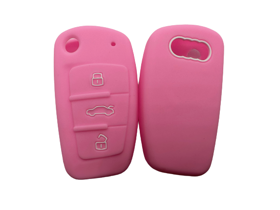 CUBRE LLAVE DE SILICONA AUDI A1 A3 A4 A5 A6 A7 TT Q3 PINK