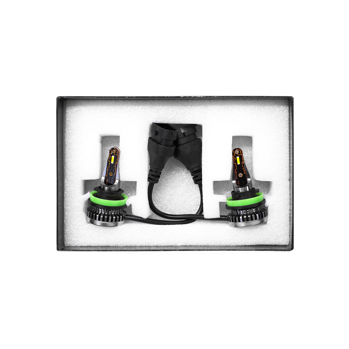 OFF ROAD KIT DE LED R8 H11 10MA GENERACION CHIP CSP SIN COOLER 30000 LUMENS 42WATTS 12V  CANTIDAD POR CAJA MASTER 50 - 2