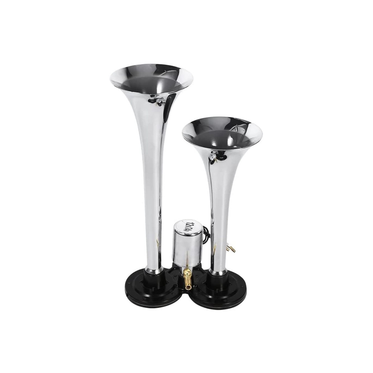 BOCINA DE AIRE CORNETA DOBLE  VOLTAJE 12V - 24V  ENVASE POR UNIDAD - 4