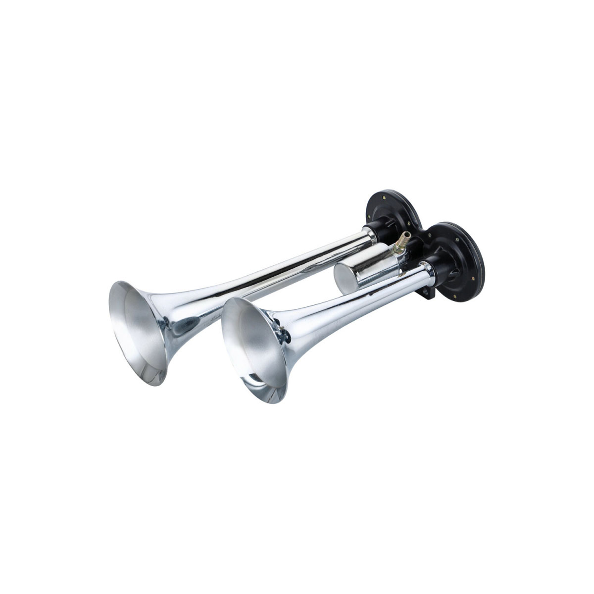 BOCINA DE AIRE CORNETA DOBLE  VOLTAJE 12V - 24V  ENVASE POR UNIDAD - 7