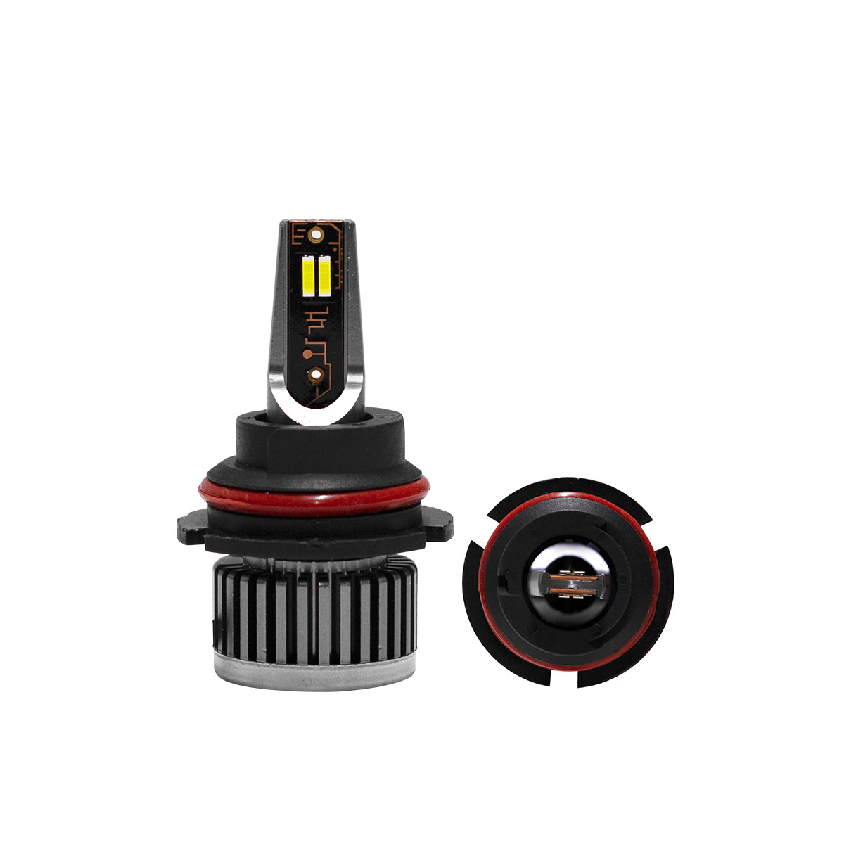 OFF ROAD KIT DE LED R8 9007 10MA GENERACION CHIP CSP SIN COOLER 30000 LUMENS 42WATTS 12V - 6